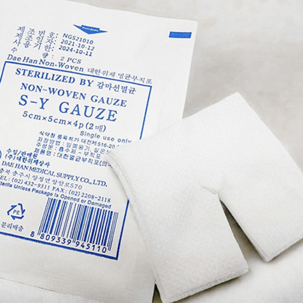 대한위재 부직포 Y거즈 멸균거즈