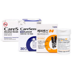 케어센스N 혈당시험지50매 침100매 솜100매